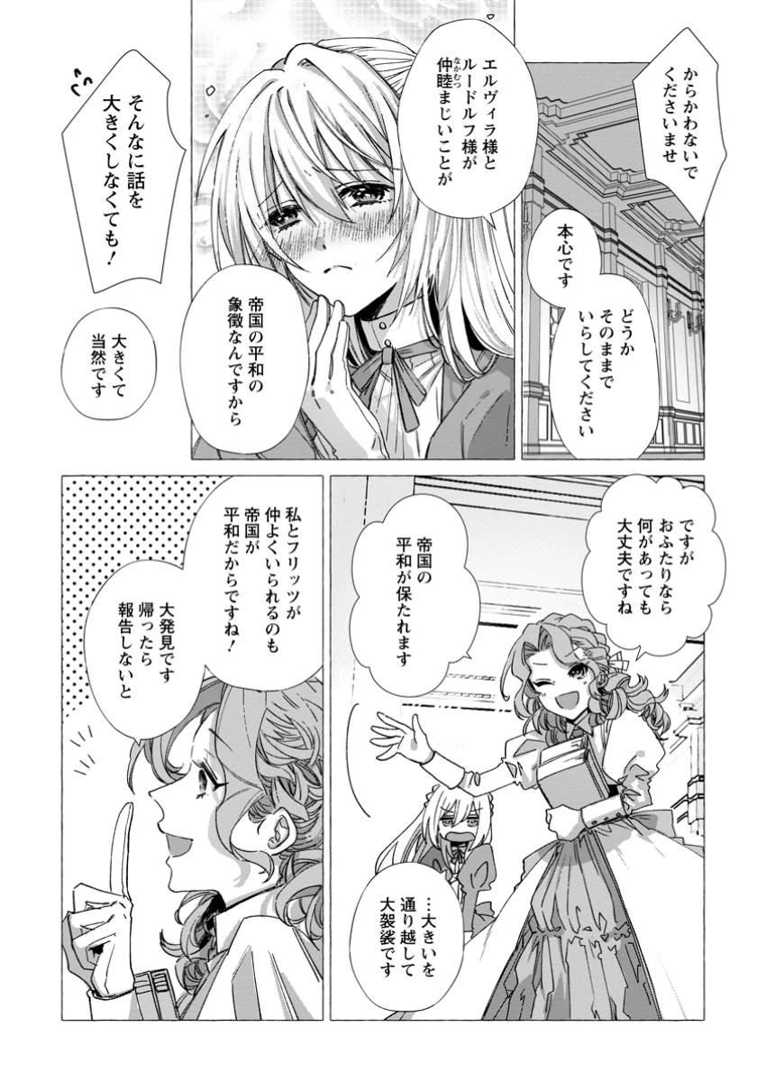 王妃になる予定でしたが、偽聖女の汚名を着せられたので逃亡したら、皇太子に溺愛されました。そちらもどうぞお幸せに。 第31.2話 - 9