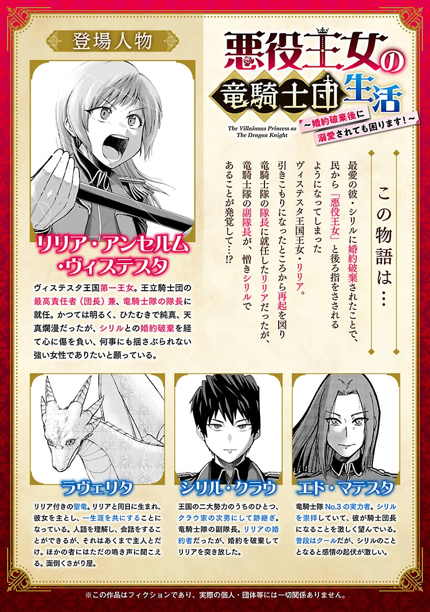 悪役王女の竜騎士団生活～婚約破棄後に溺愛されても困ります！～ 第4話 - 2
