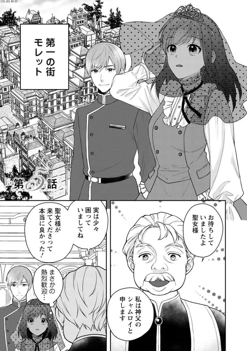 ヴェールの聖女 ヴェールの聖女 ～醜いと誤解された聖女、イケメン護衛騎士に溺愛される～ 第5話 - 1