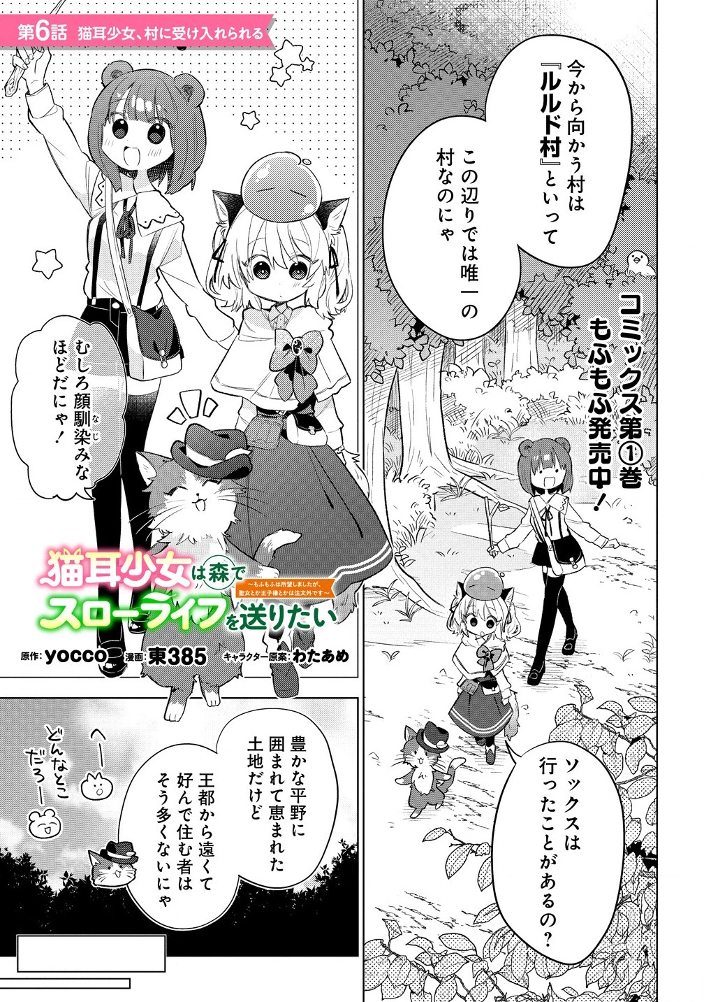猫耳少女は森でスローライフを送りたい ～もふもふは所望しましたが、聖女とか王子様とかは注文外です～ 第6.1話 - 1