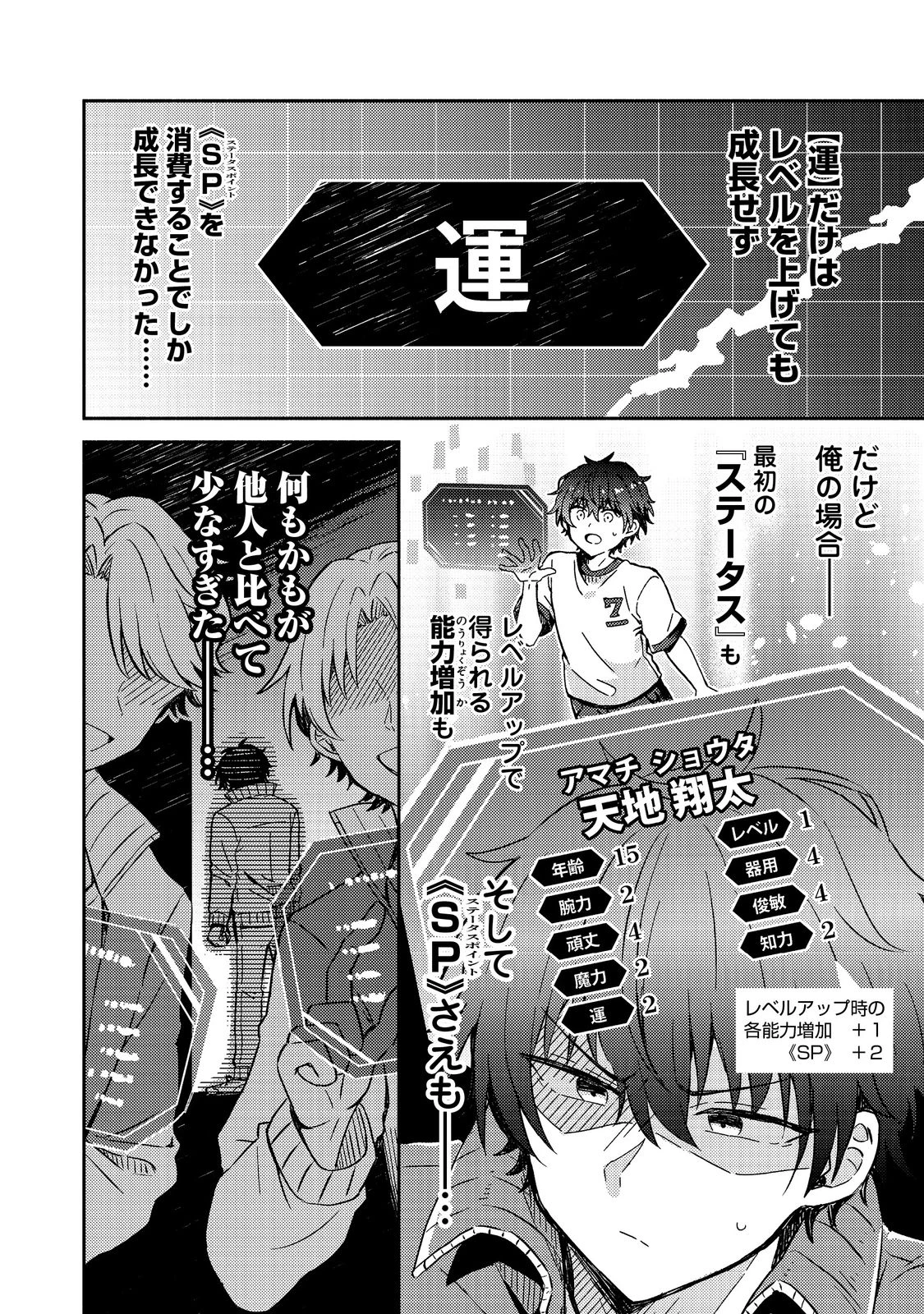 レベルガチャ～ハズレステータス『運』が結局一番重要だった件～@COMIC 第1話 - 10