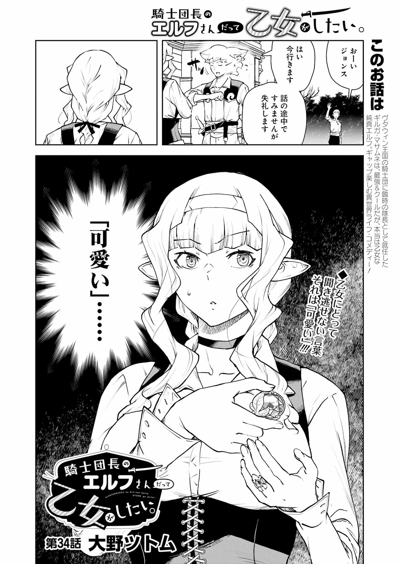 騎士団長のエルフさんだって乙女がしたい。 第34話 - 2