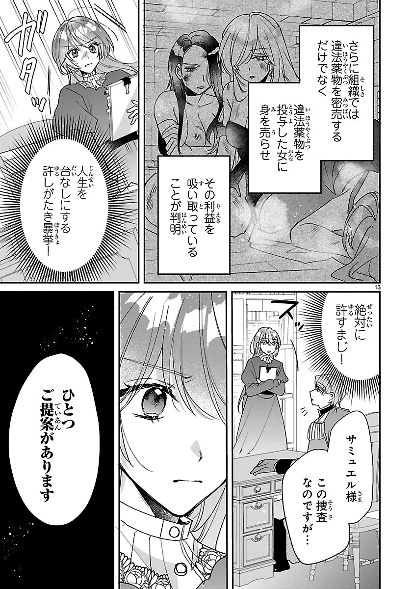 俺様王太子に拾われた崖っぷち令嬢、お飾り側妃になる…はずが溺愛されています!? 第4.1話 - 13