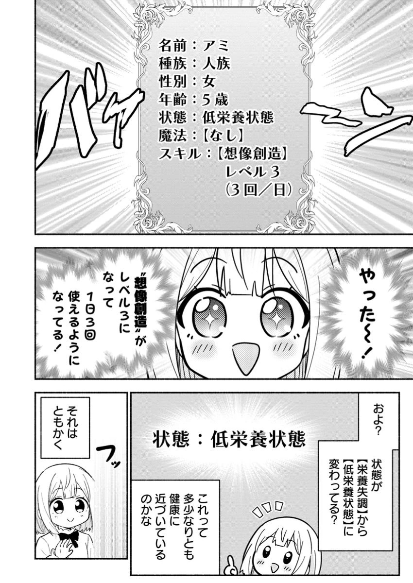 異世界のおチビちゃんは今日も何かを創り出す～スキル【想像創造】で目指せ成り上がり!～ 第9.1話 - 2