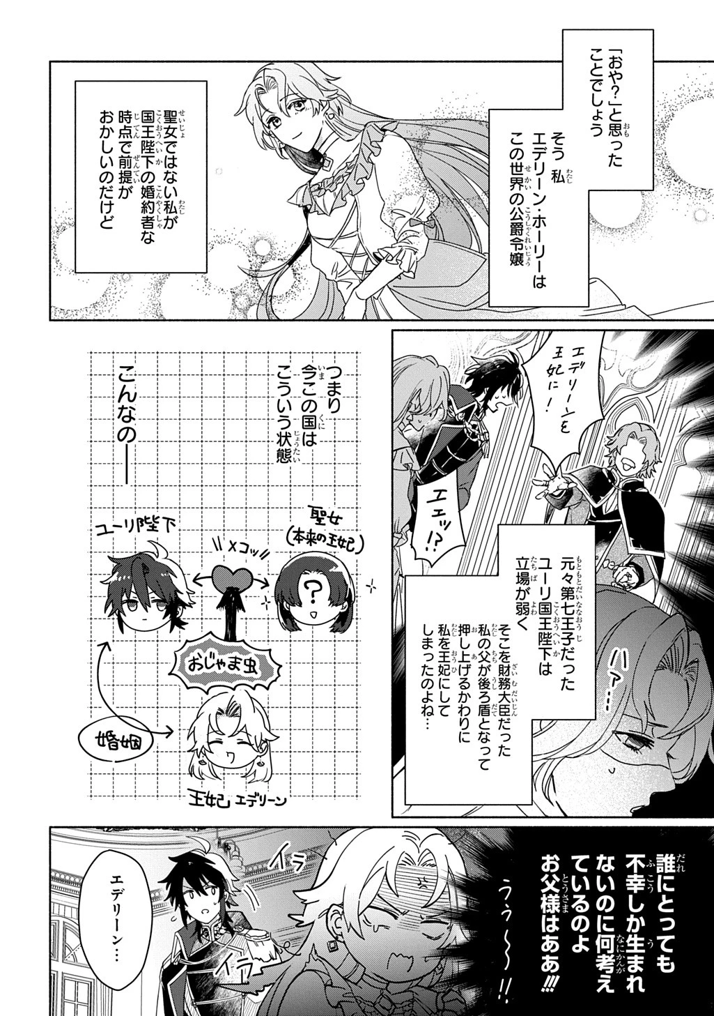 聖女が来るから「君を愛することはない」と言われたのでお飾り王妃に徹していたら、聖女が5歳だったので全力で愛します!! 第1話 - 5