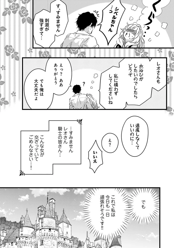 追放された騎士好き聖女は今日も幸せ 真の聖女らしい義妹をいじめたという罪で婚約破棄されたけど、憧れの騎士団の寮で働けることになりました！ 第15話 - 15