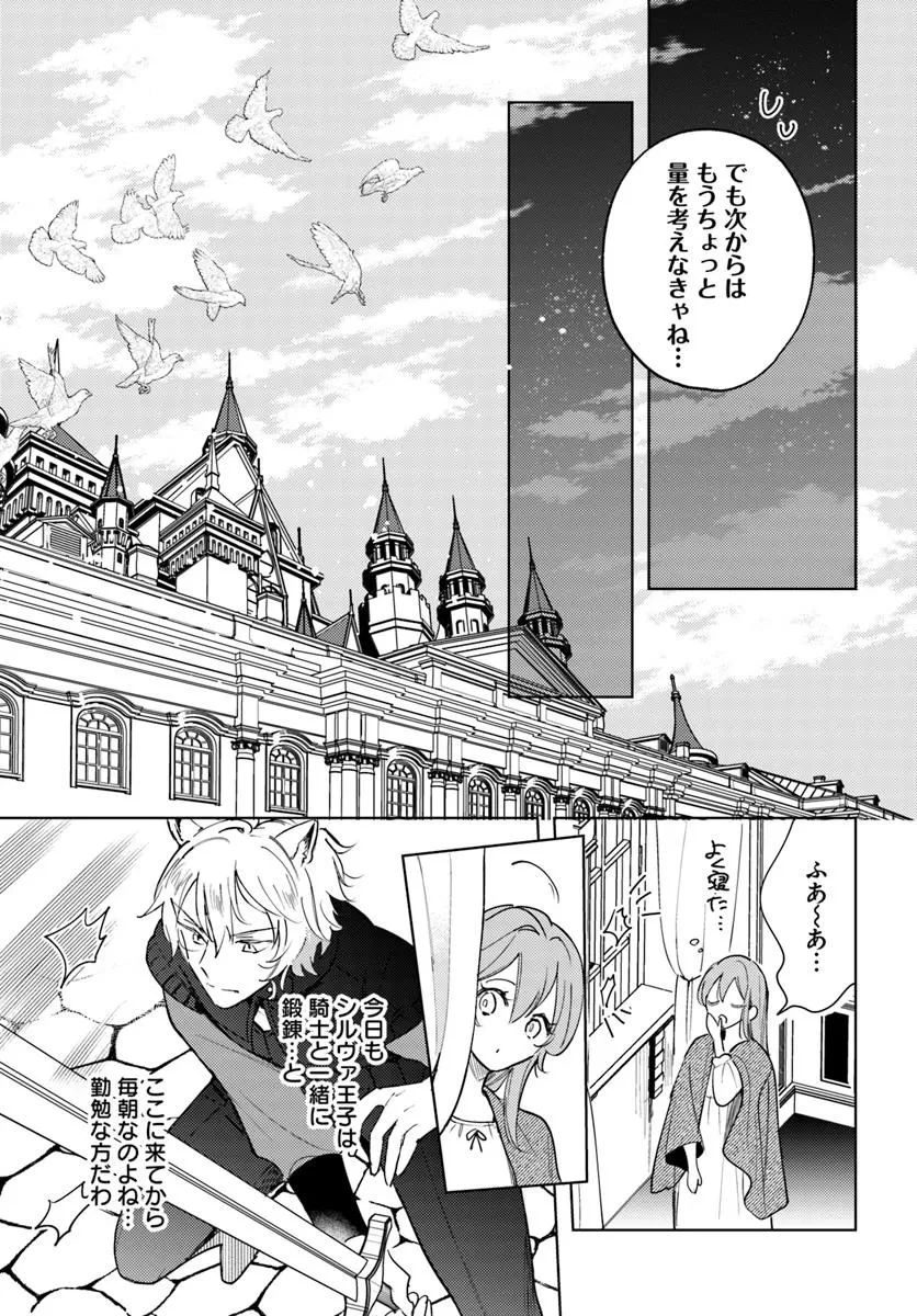 追放聖女は獣人の国で楽しく暮らしています ~自作の薬と美味しいご飯で人質生活も快適です!?~ 第3.2話 - 12