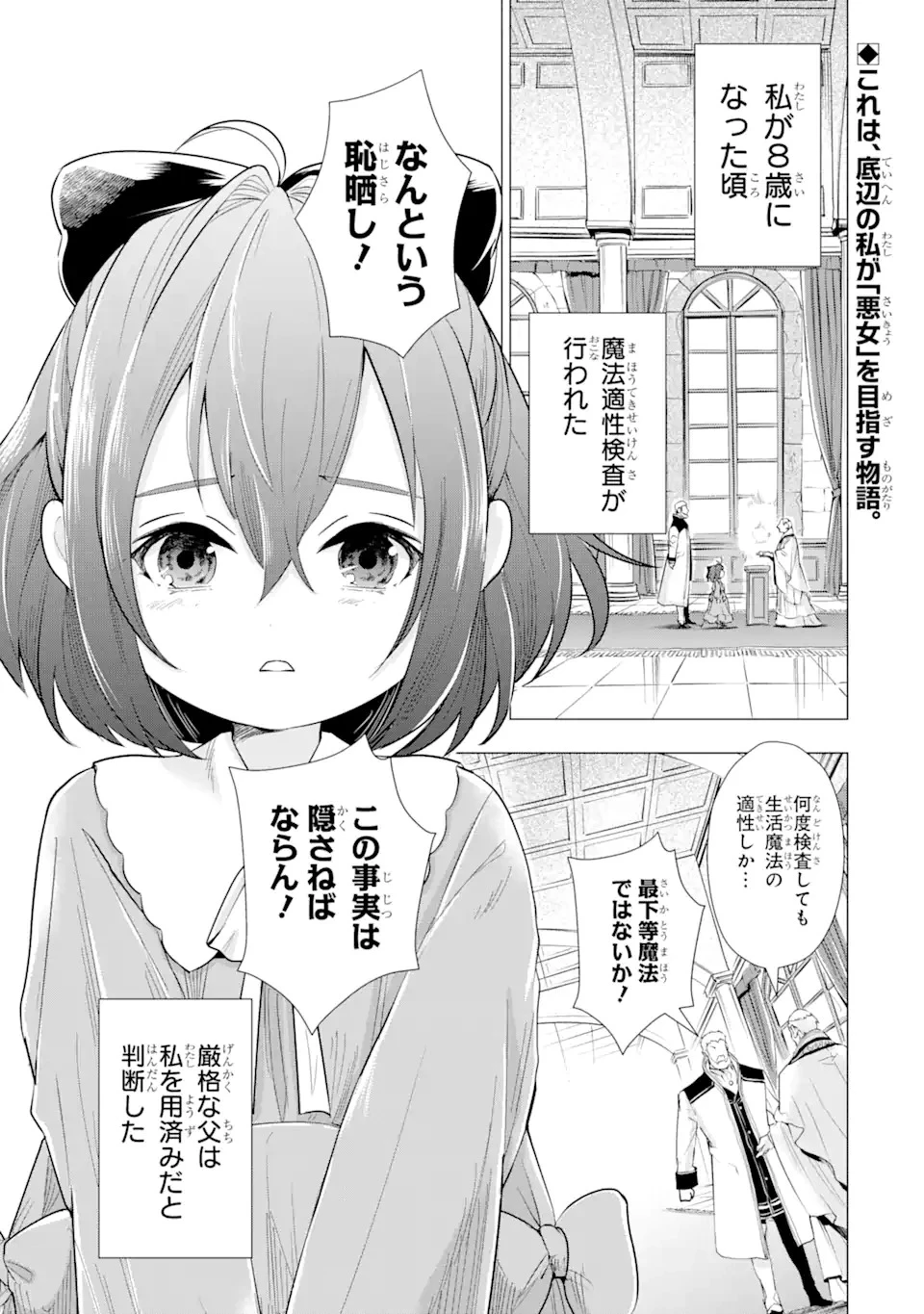 華麗なる悪女になりたいわ!～愛され転生少女は、楽しい二度目の人生を送ります～ 第1.1話 - 1