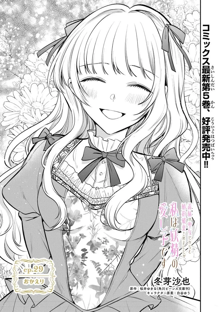 義妹が聖女だからと婚約破棄されましたが、私は妖精の愛し子です 第29.1話 - 1