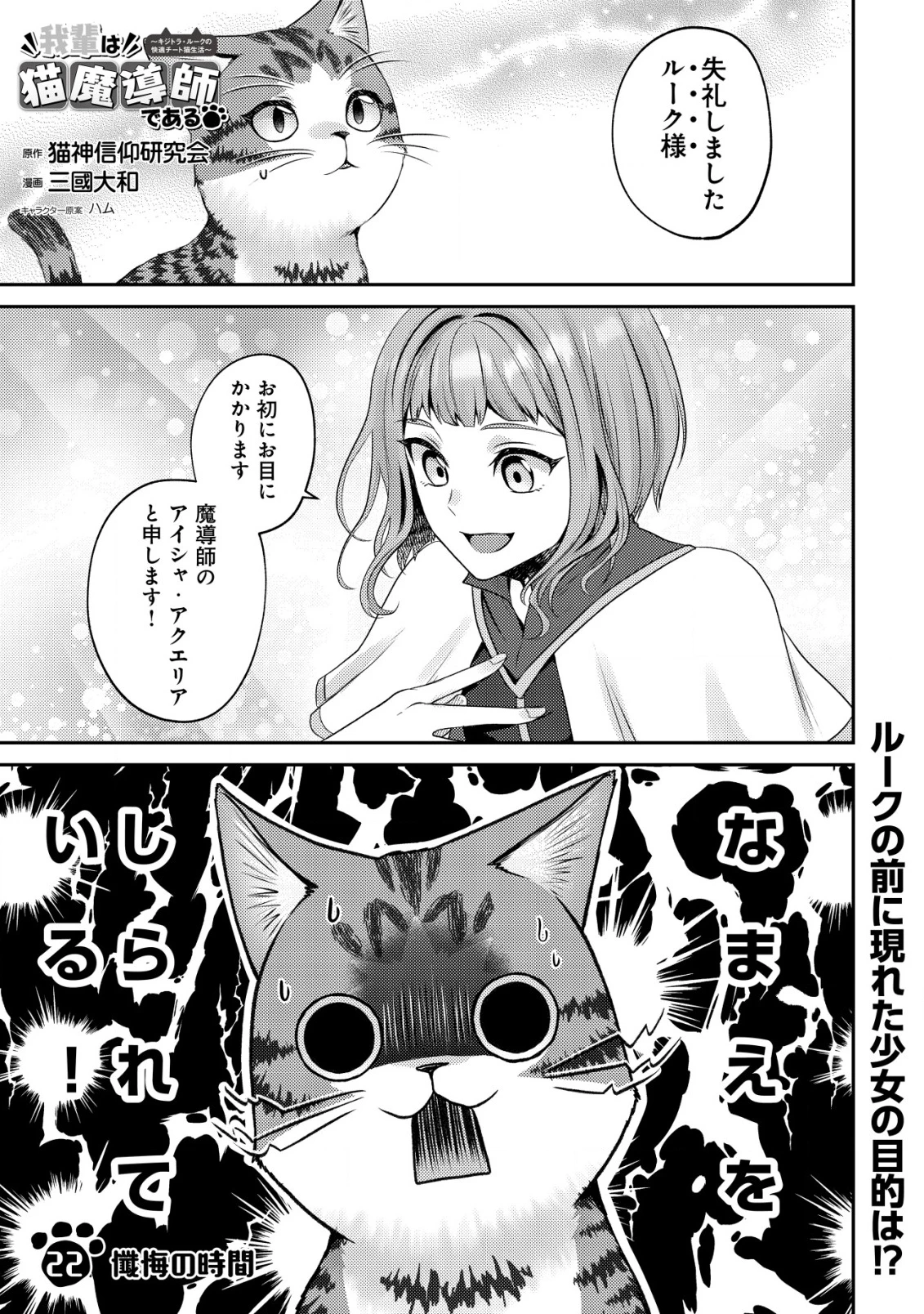 我輩は猫魔導師である～キジトラ・ルークの快適チート猫生活～ 第22話 - 1