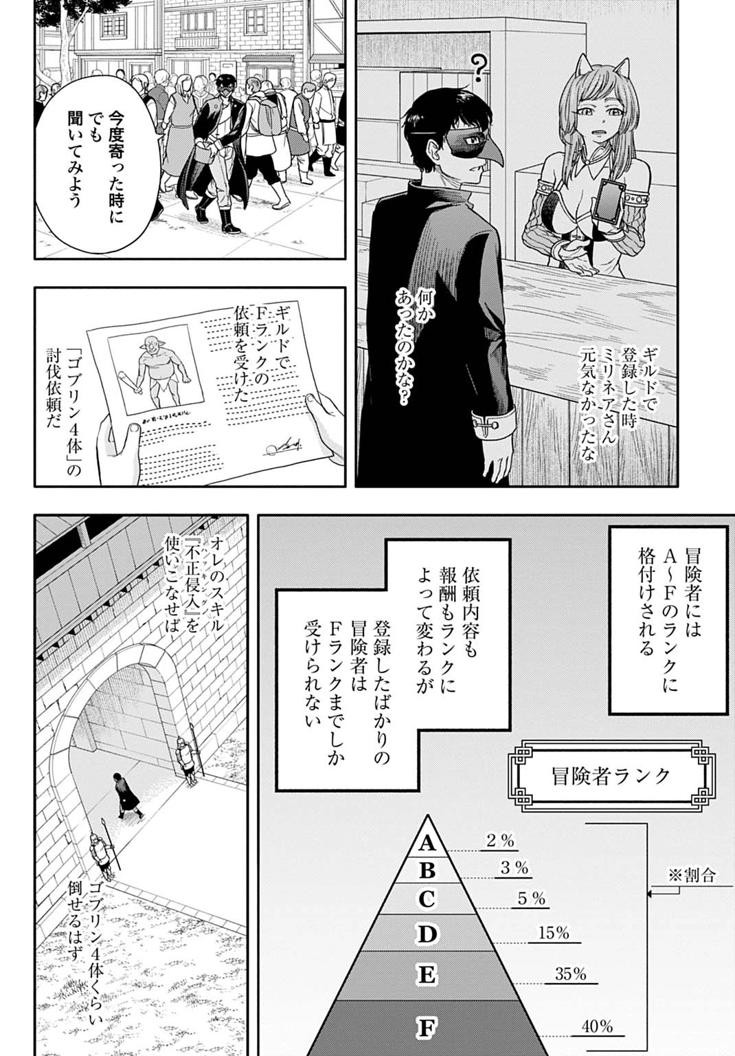 落ちこぼれ転移者、全てを奪うハッキングスキルで最強に成り上がる ～最強ステータスも最強スキルも、触れただけで俺のものです～ 第4話 - 2