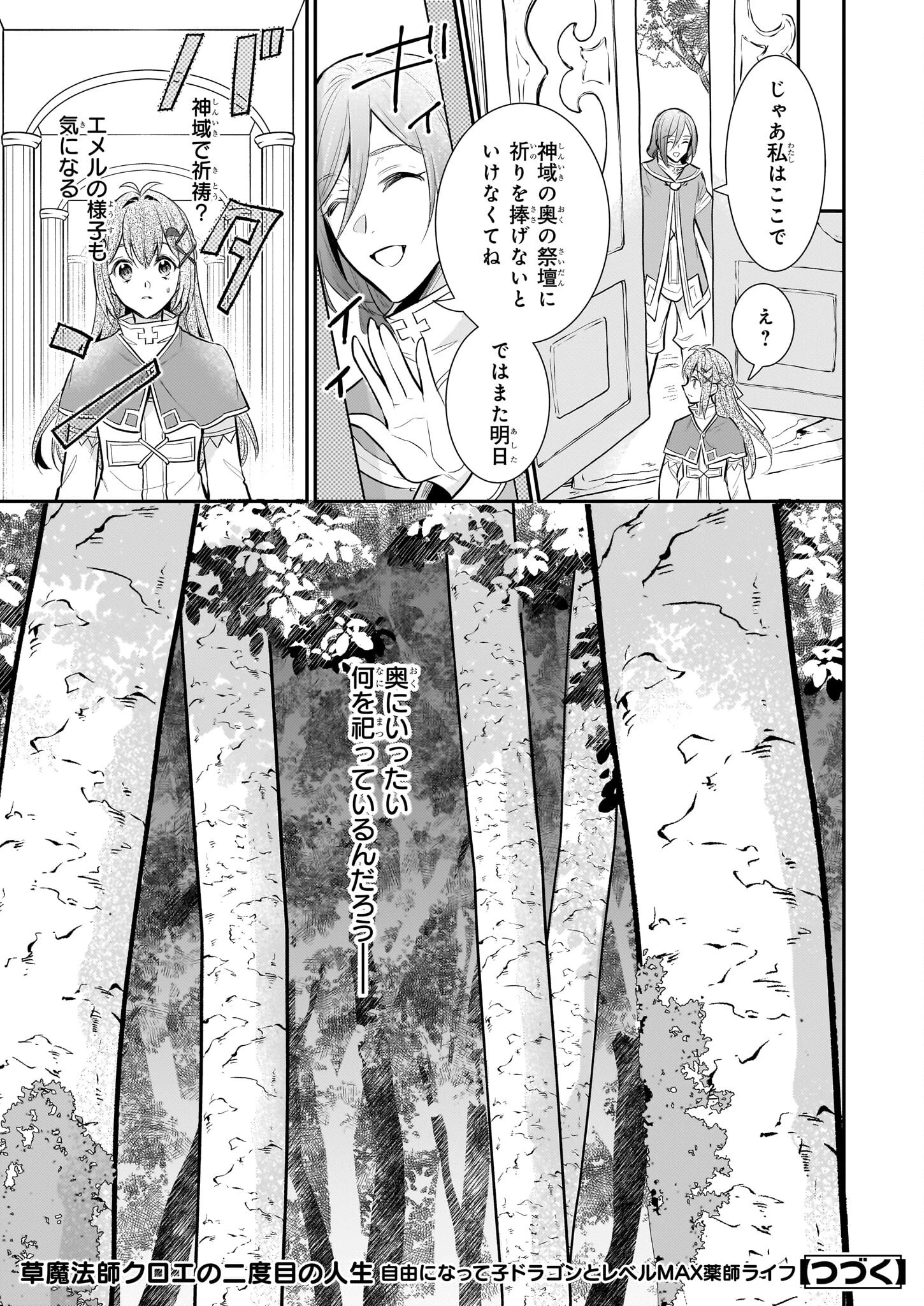 草魔法師クロエの二度目の人生 自由になって子ドラゴンとレベルMAX薬師ライフ 第33話 - 25