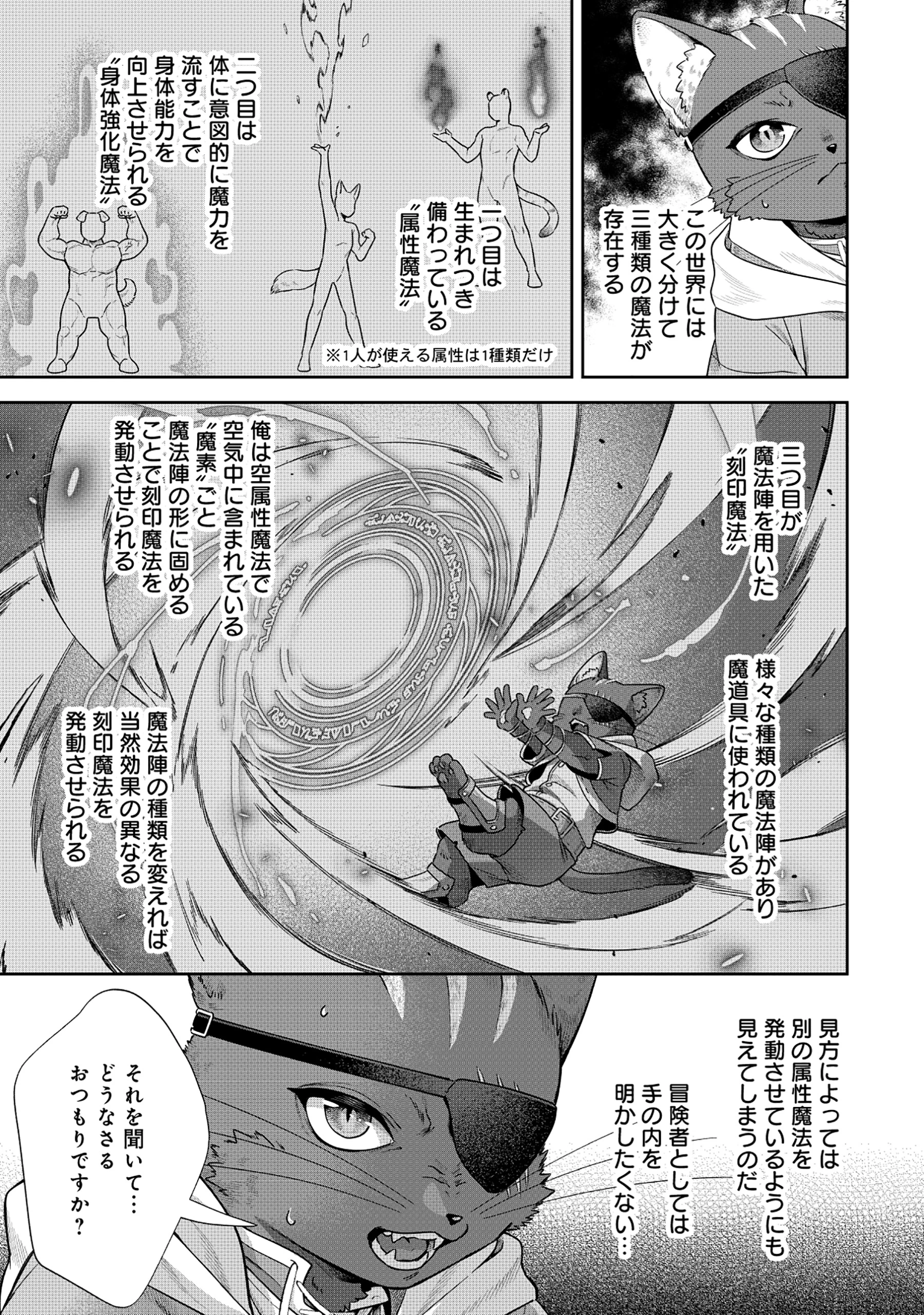 黒猫ニャンゴの冒険リブート レア属性を引き当てたので、気ままな冒険者を目指します 第2.2話 - 6