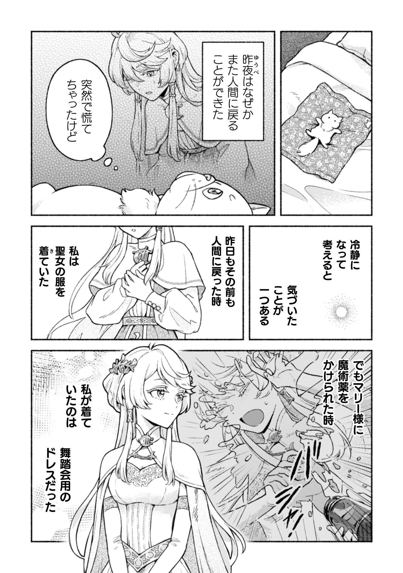 根暗騎士による溺愛満喫中のブサ猫、実は聖女です! 第7話 - 3