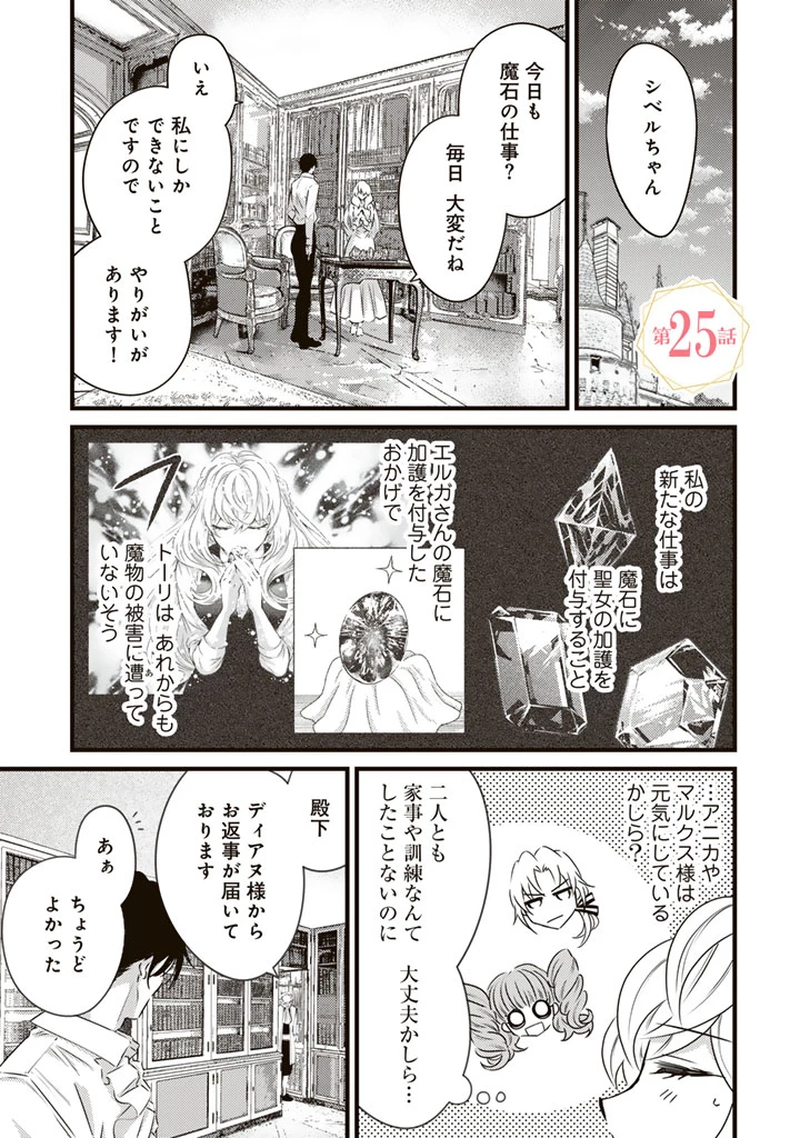 追放された騎士好き聖女は今日も幸せ 真の聖女らしい義妹をいじめたという罪で婚約破棄されたけど、憧れの騎士団の寮で働けることになりました！ 第25話 - 1