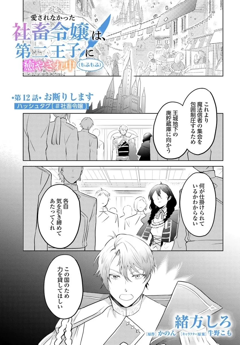 愛されなかった社畜令嬢は、第二王子(もふもふ)に癒やされ中 第12話 - 1