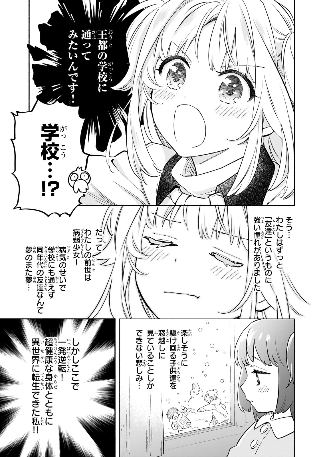 病弱少女、転生して健康な肉体(最強)を手に入れる ～友達が欲しくて魔境から旅立ったのですが、どうやら私の魔法は少しおかしいようです!?～ 第1話 - 17
