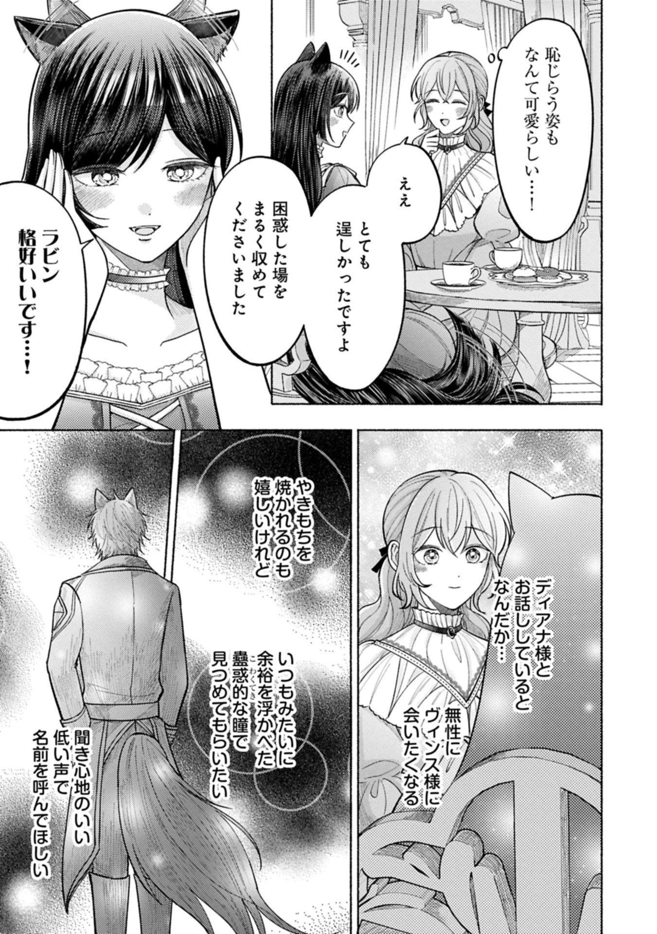 聖女の妹の尻拭いを仰せつかった、ただの侍女でございます～謝罪先の獣人国で何故か黒狼陛下に求愛されました！？～ 第13.2話 - 5