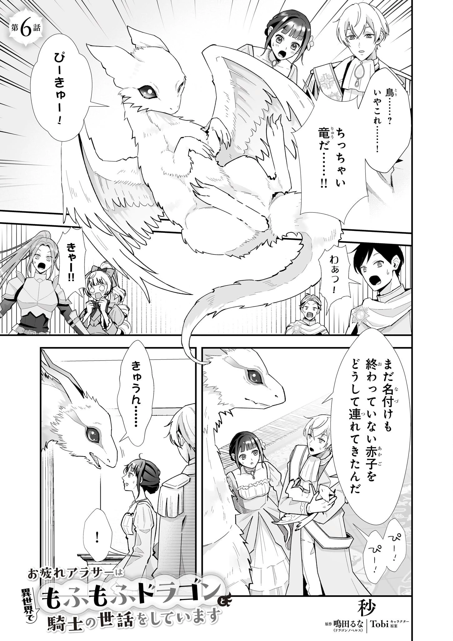 お疲れアラサーは異世界でもふもふドラゴンと騎士の世話をしています 第6話 - 1