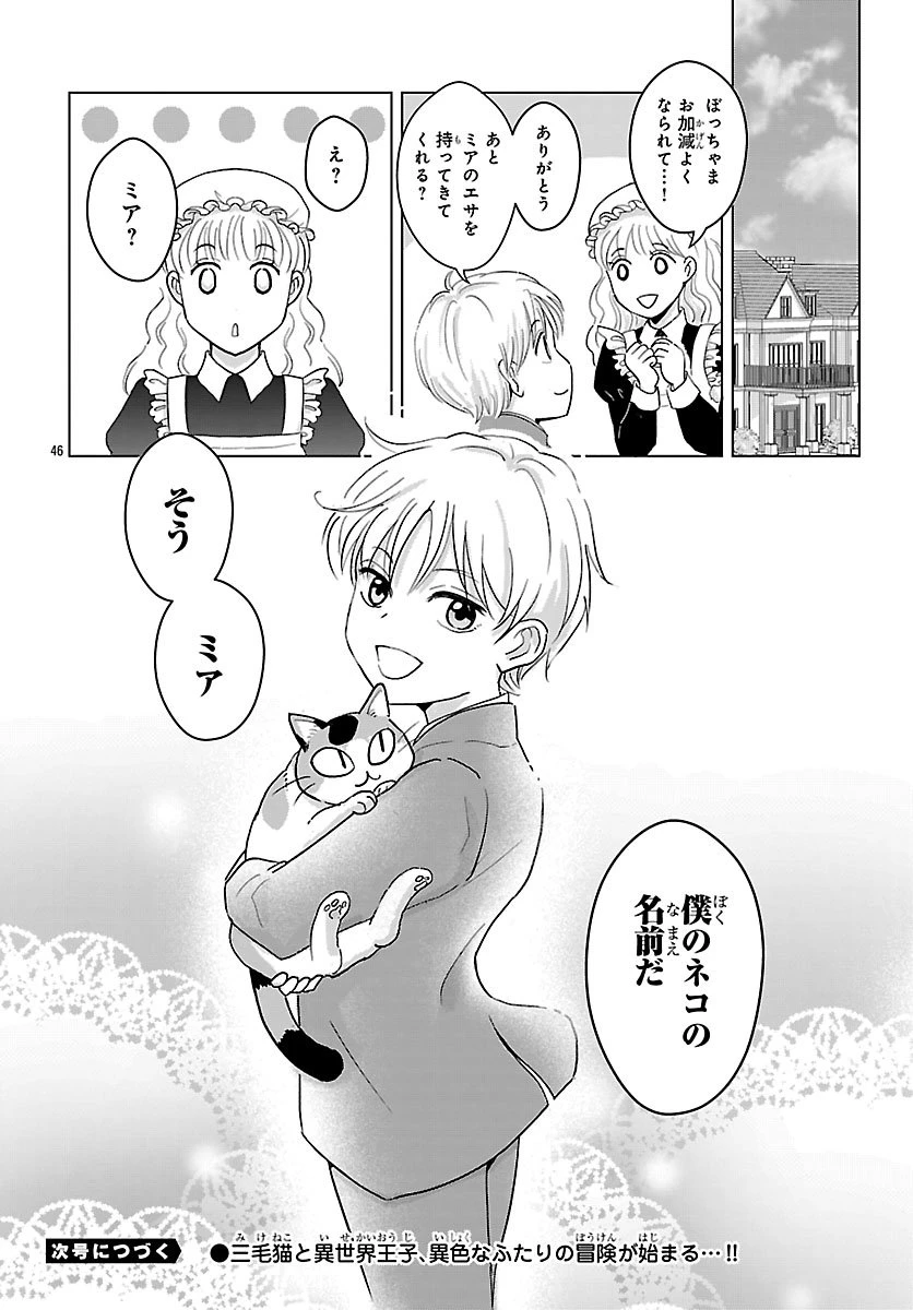 転生した三毛猫は王子と玉座の夢を見る 第1話 - 47