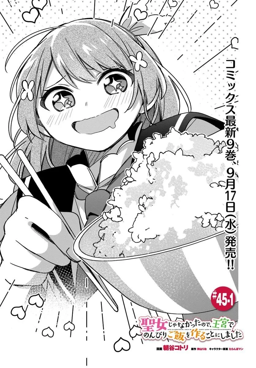 聖女じゃなかったので、王宮でのんびりご飯を作ることにしました 第45話 - 1