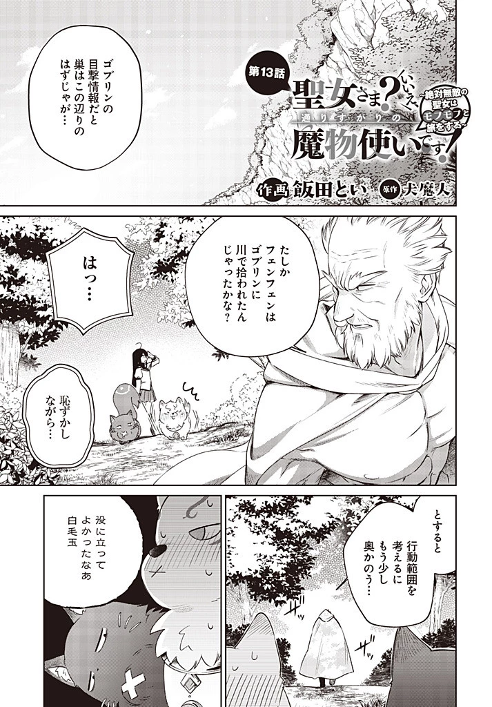 聖女さま？いいえ、通りすがりの魔物使いです！～絶対無敵の聖女はモフモフと旅をする～ 第13.1話 - 1