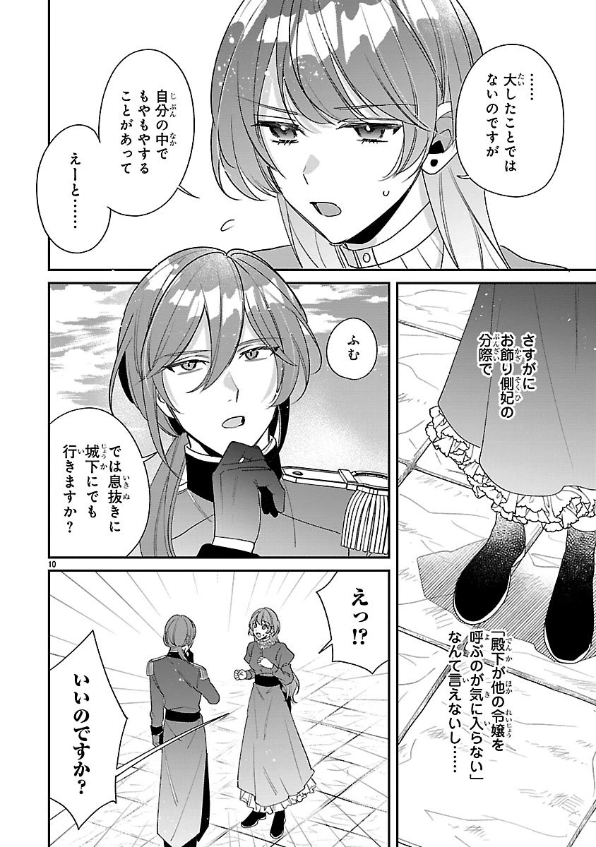 俺様王太子に拾われた崖っぷち令嬢、お飾り側妃になる…はずが溺愛されています!? 第12話 - 10