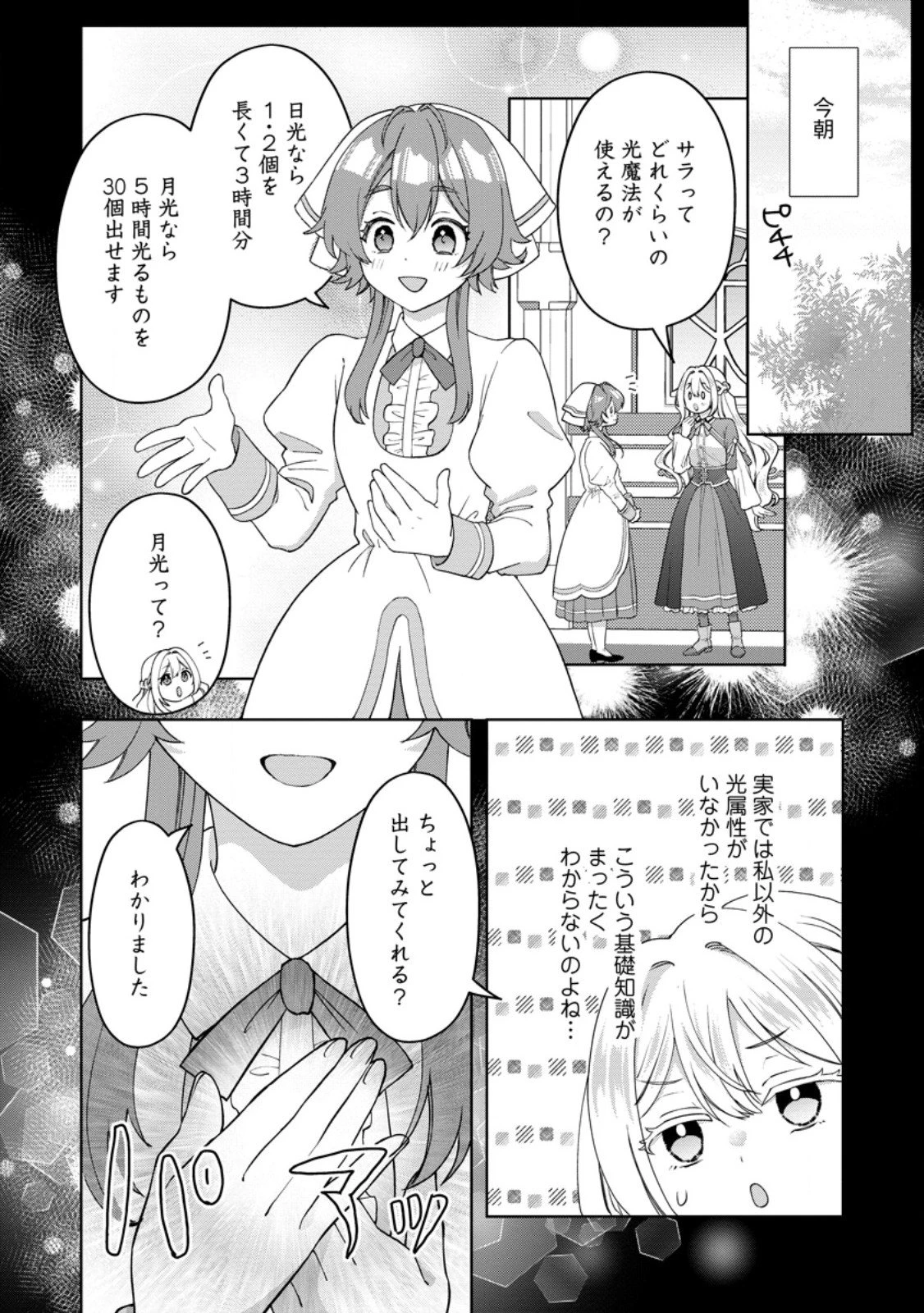 流刑地公爵妻の魔法改革 ハズレ光属性だけど前世知識でお役立ち 第4.2話 - 4