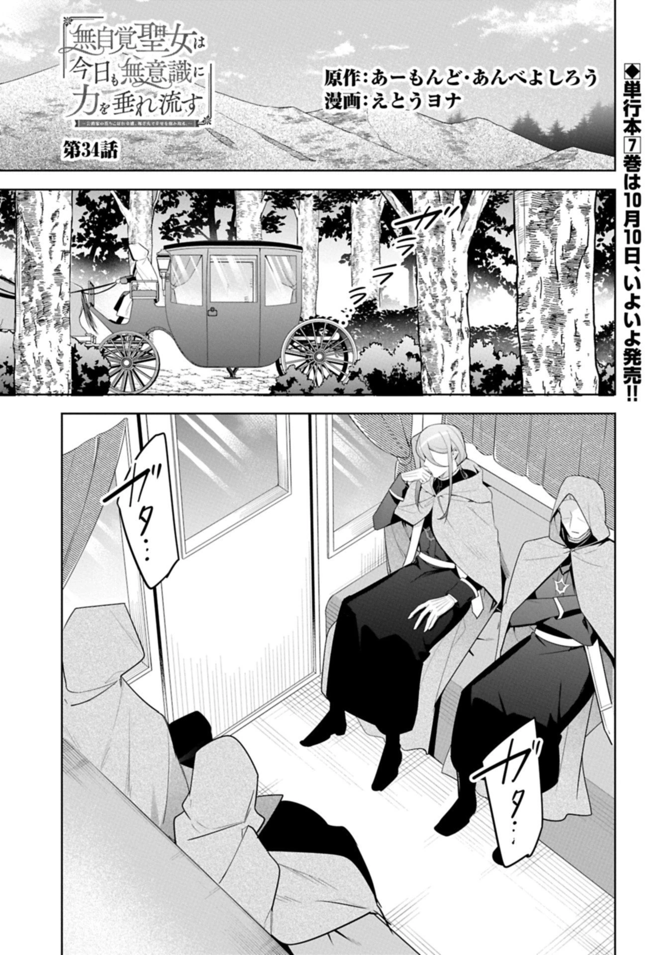 無自覚聖女は今日も無意識に力を垂れ流す 今代の聖女は姉ではなく、妹の私だったみたいです 第34.1話 - 1