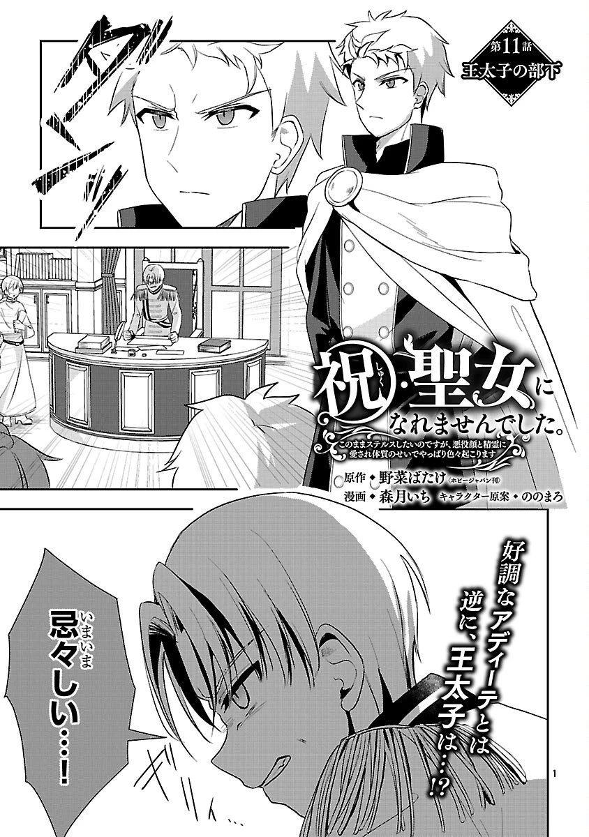 祝・聖女になれませんでした。 このままステルスしたいのですが、悪役顔と精霊に愛され体質のせいでやっぱり色々起こります 第11話 - 3