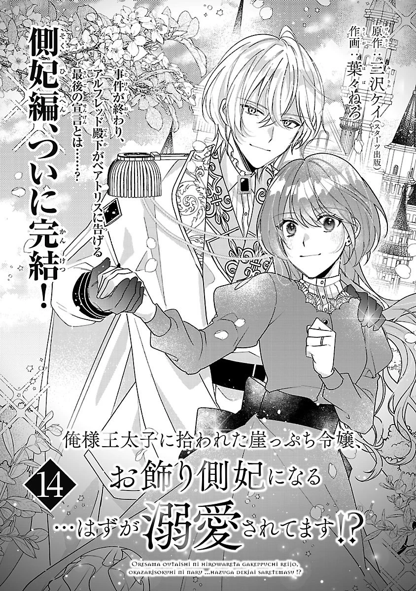 俺様王太子に拾われた崖っぷち令嬢、お飾り側妃になる…はずが溺愛されています!? 第14.1話 - 1