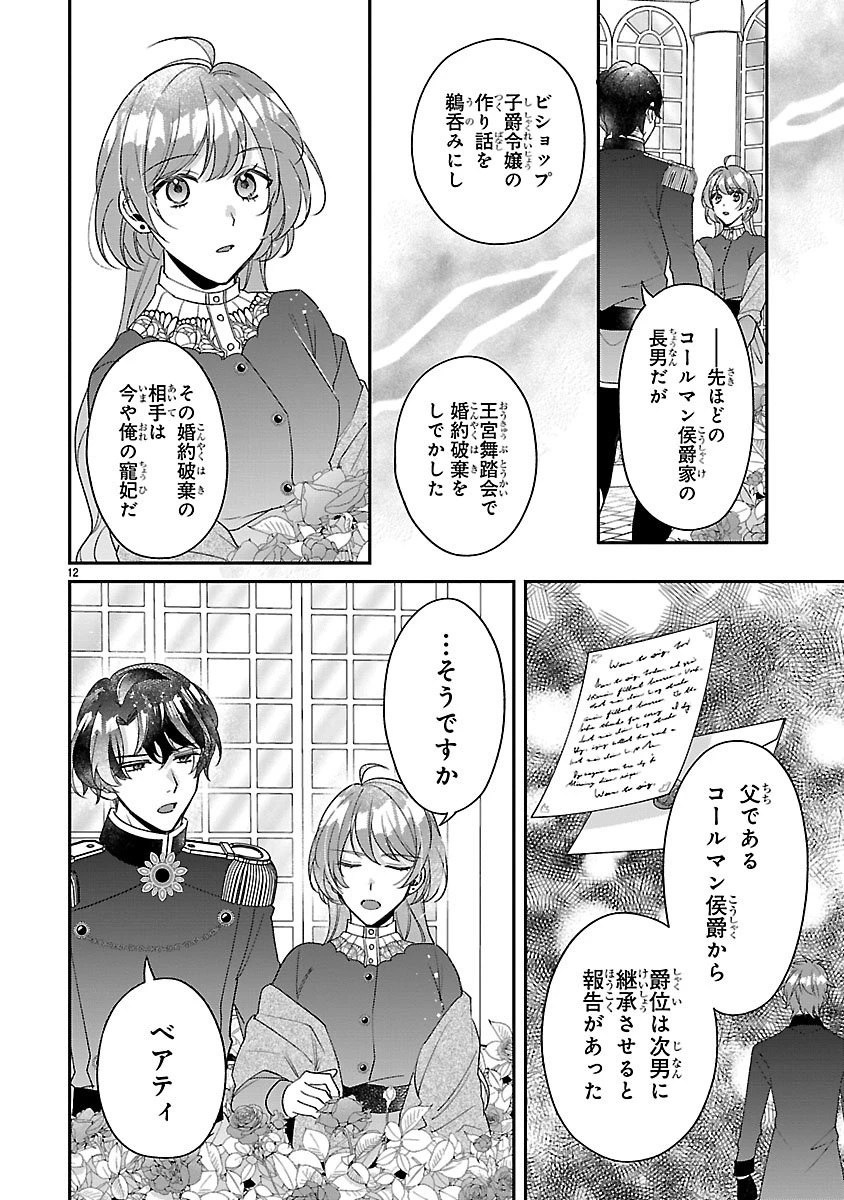 俺様王太子に拾われた崖っぷち令嬢、お飾り側妃になる…はずが溺愛されています!? 第14.1話 - 12