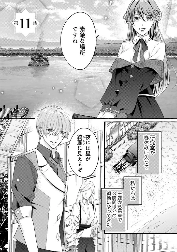 虐げられた秀才令嬢と隣国の腹黒研究者様の甘やかな薬草実験室 第11話 - 1