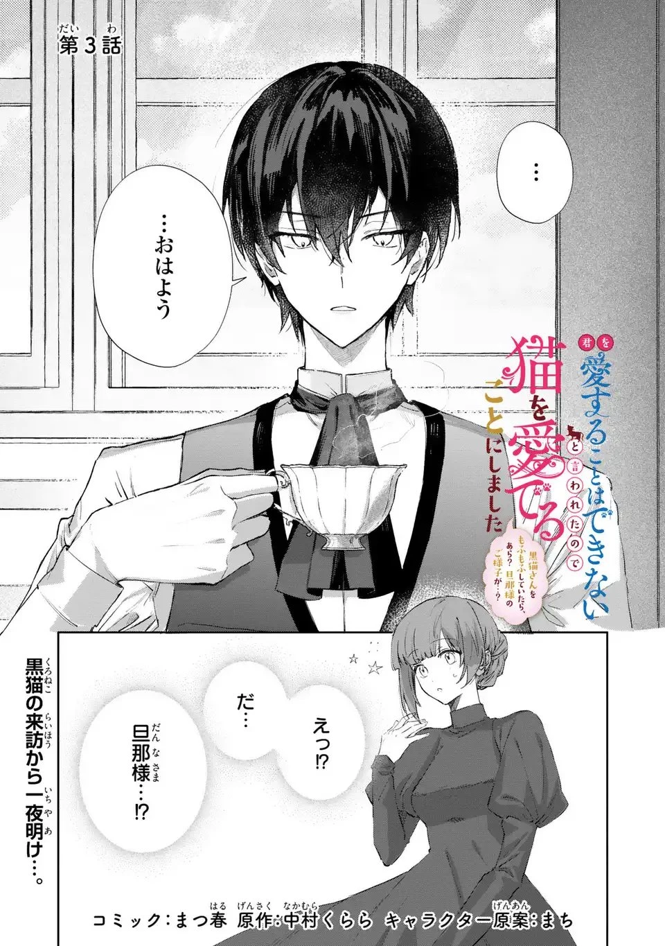 君を愛することはできないと言われたので猫を愛でることにしました 黒猫さんをもふもふしていたら、あら? 旦那様のご様子が…? 第3話 - 1