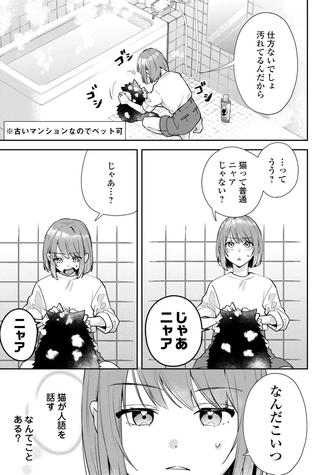 拾ったのが本当に猫かは疑わしい 第1話 - 3