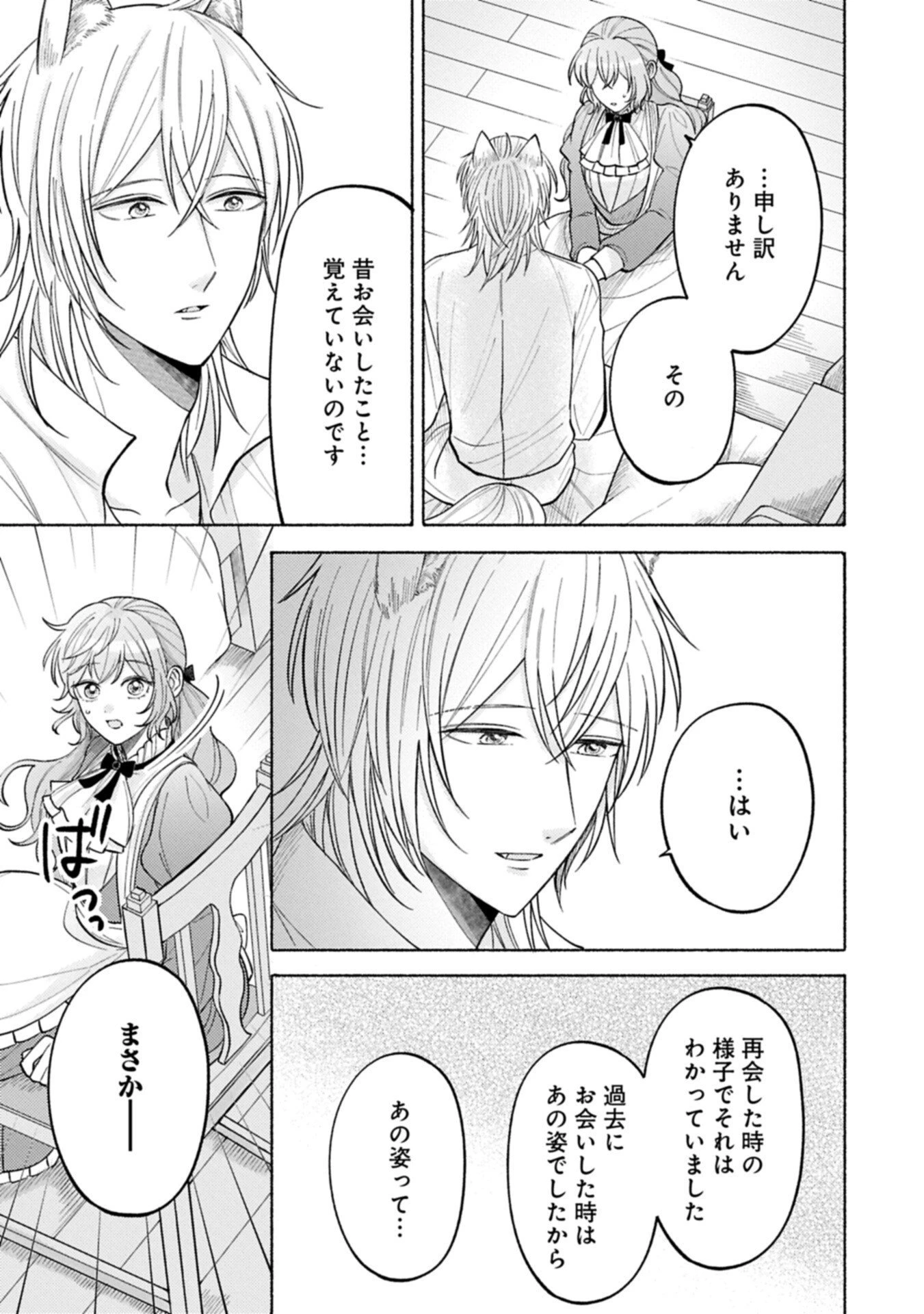 聖女の妹の尻拭いを仰せつかった、ただの侍女でございます～謝罪先の獣人国で何故か黒狼陛下に求愛されました！？～ 第17.1話 - 5