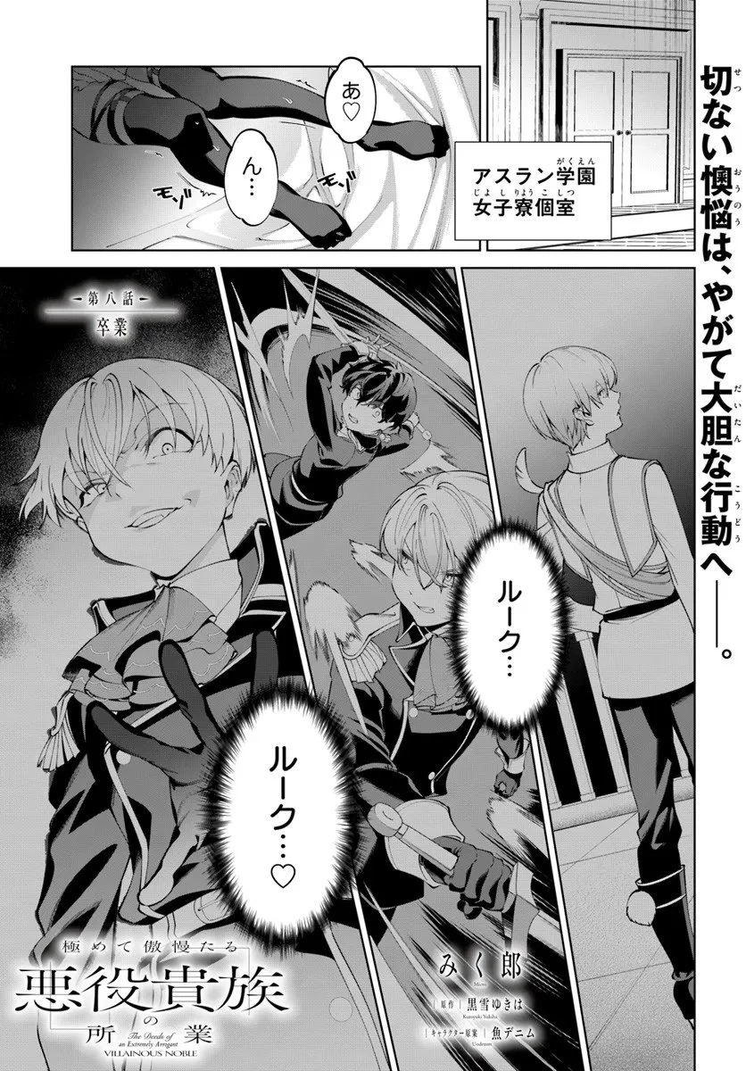 極めて傲慢たる悪役貴族の所業 第8話 - 1