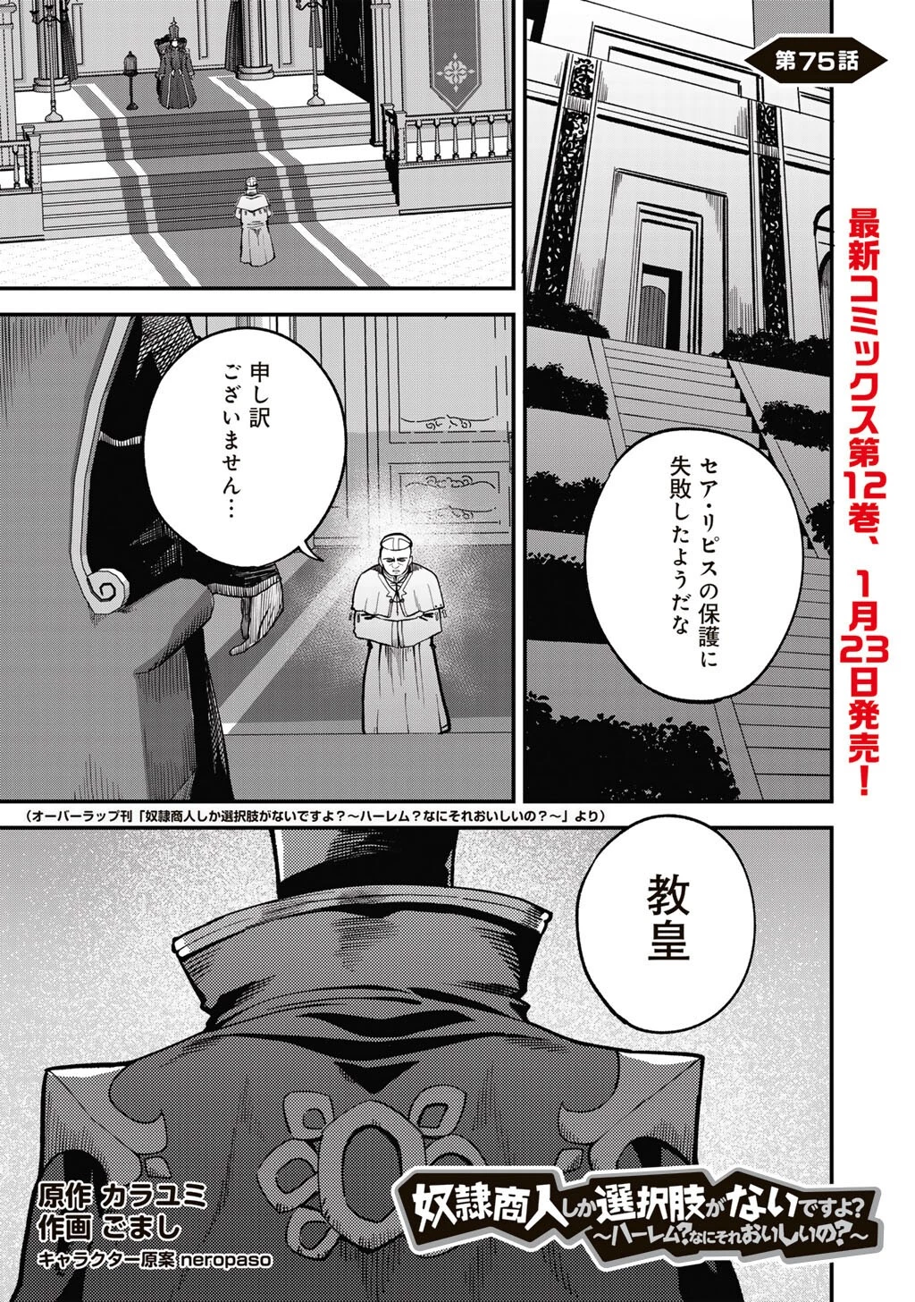 奴隷商人しか選択肢がないですよ?～ハーレム?なにそれおいしいの?～ 第75話 - 1