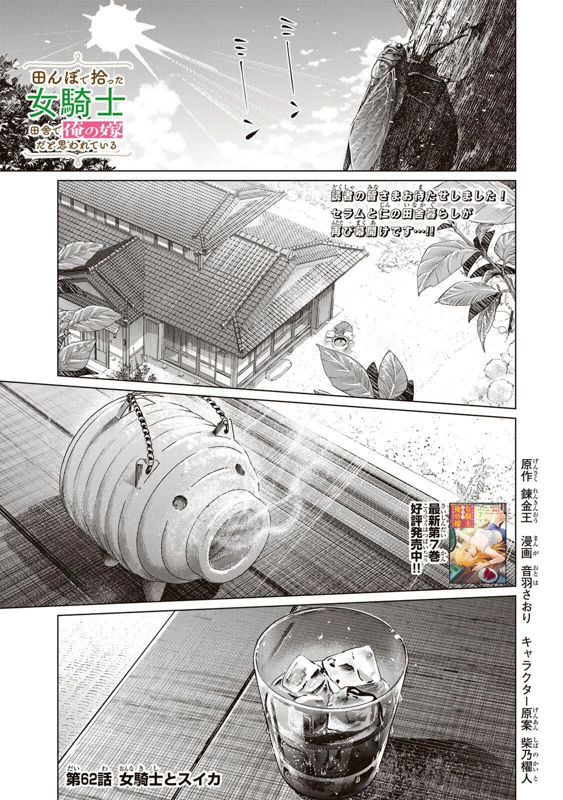 田んぼで拾った女騎士、田舎で俺の嫁だと思われている 第62話 - 1