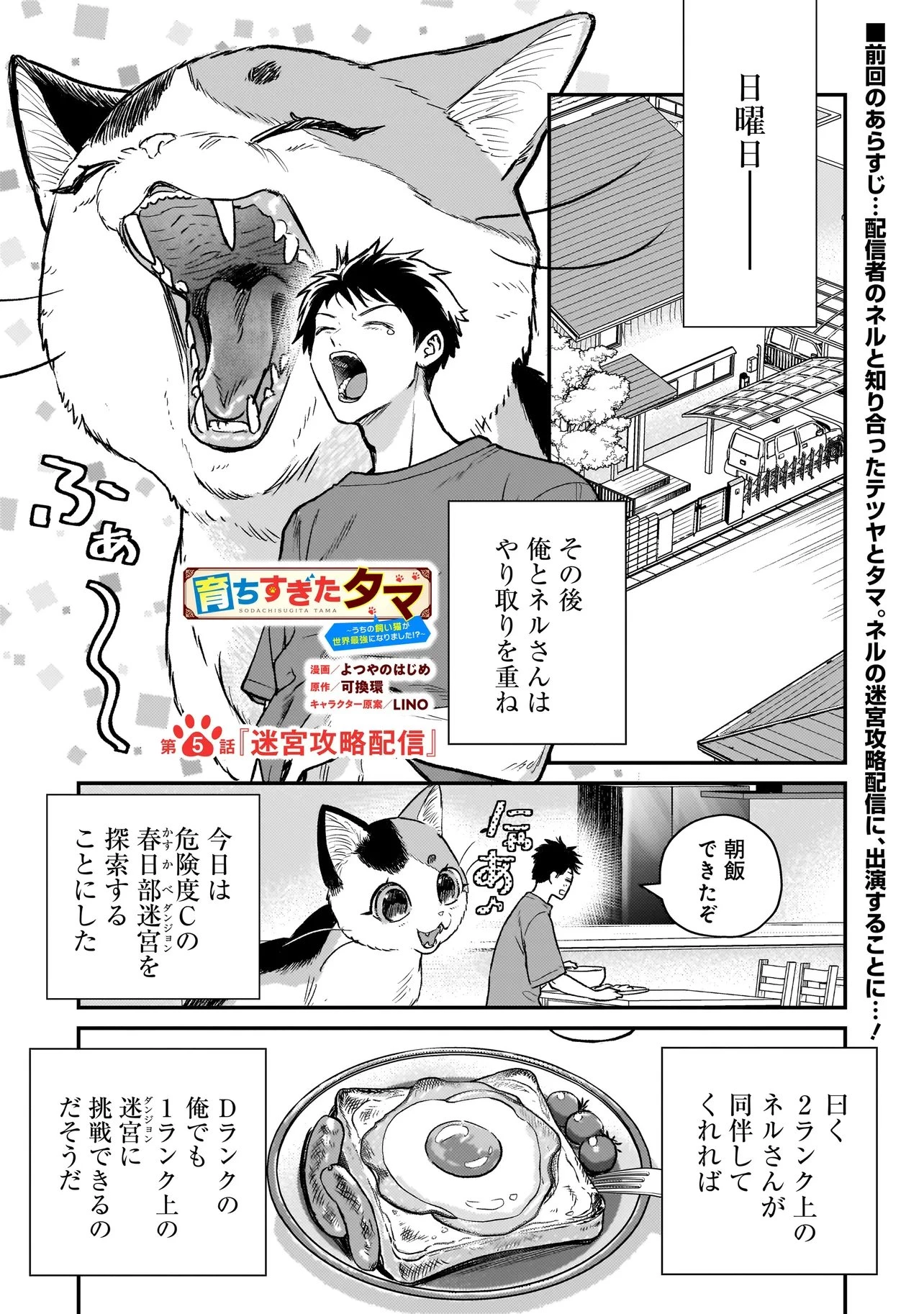 育ちすぎたタマ～うちの飼い猫が世界最強になりました!?～ 第5話 - 1