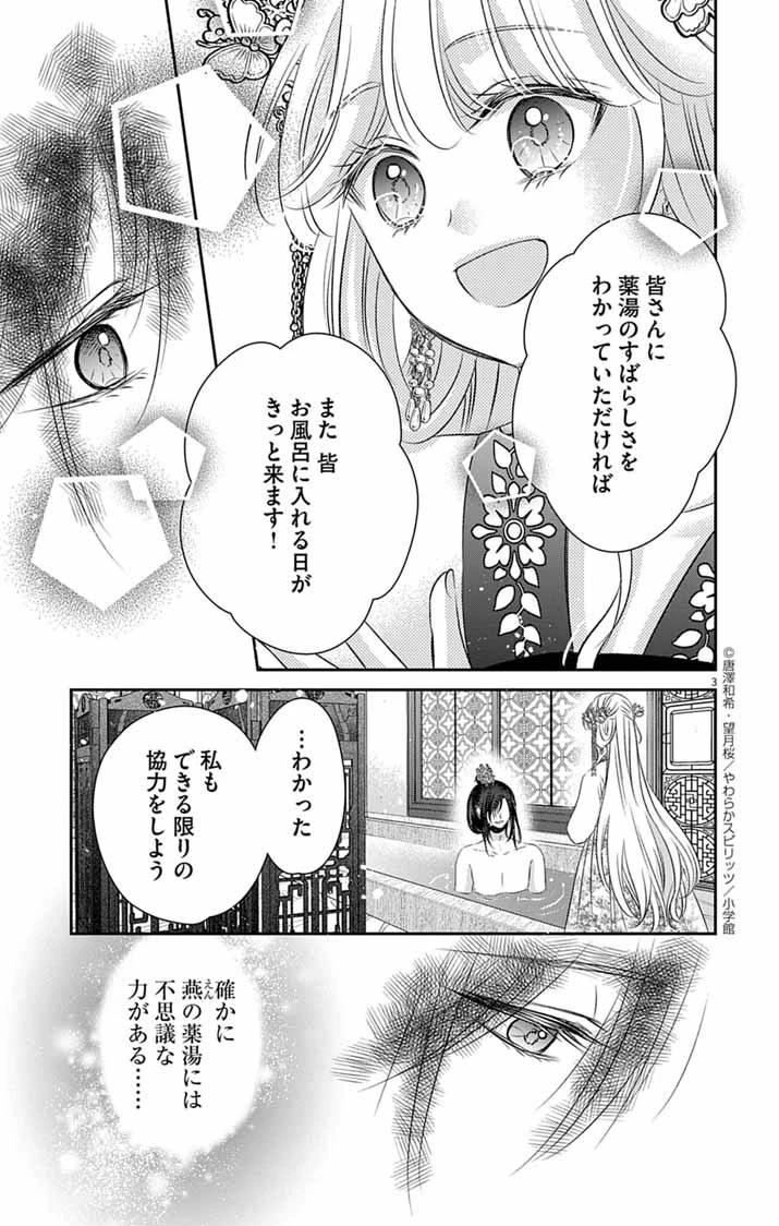 皇弟殿下の薬湯妃～初恋の人との駆け落ち先は後宮でした～ 第3話 - 3