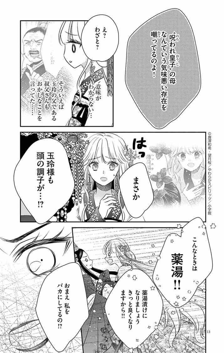 皇弟殿下の薬湯妃～初恋の人との駆け落ち先は後宮でした～ 第3話 - 13