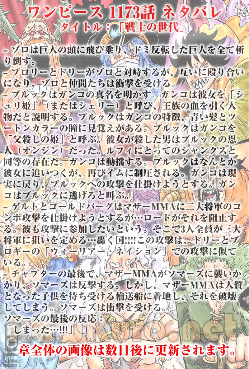 ワンピース 第1173話 - 1