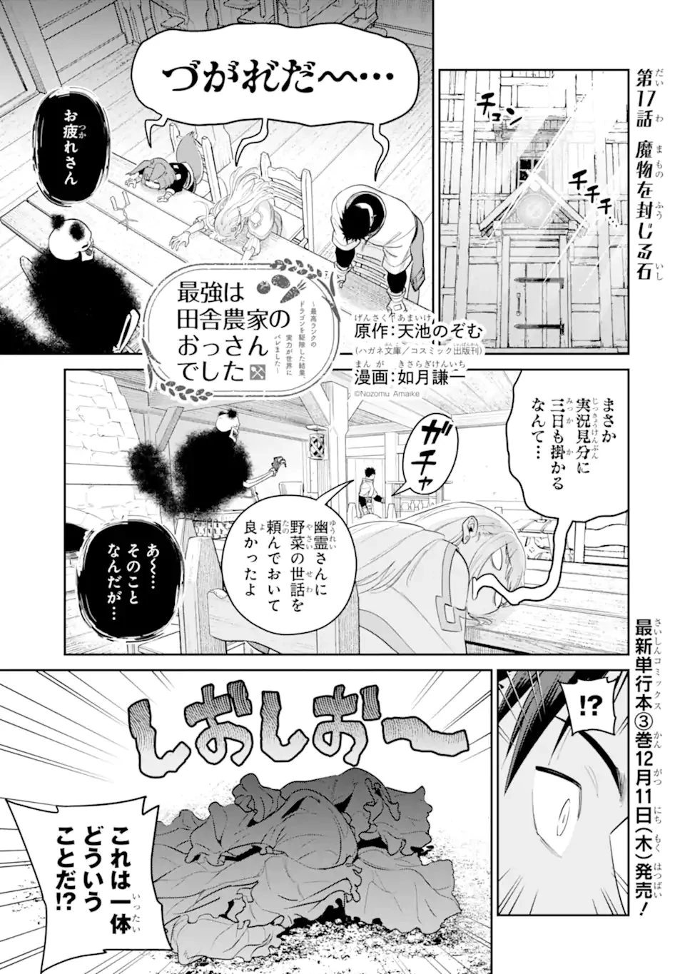 最強は田舎農家のおっさんでした～最高ランクのドラゴンを駆除した結果、実力が世界にバレました～ 第17話 - 1