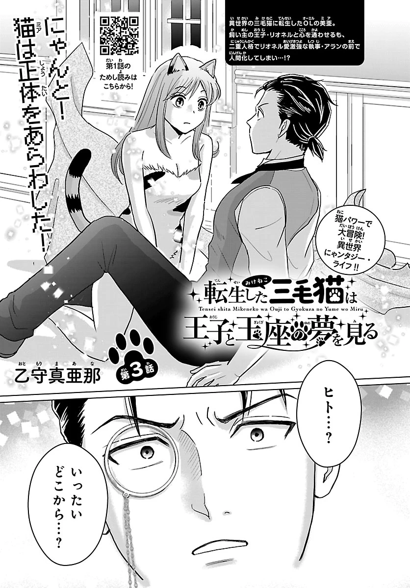 転生した三毛猫は王子と玉座の夢を見る 第3話 - 1