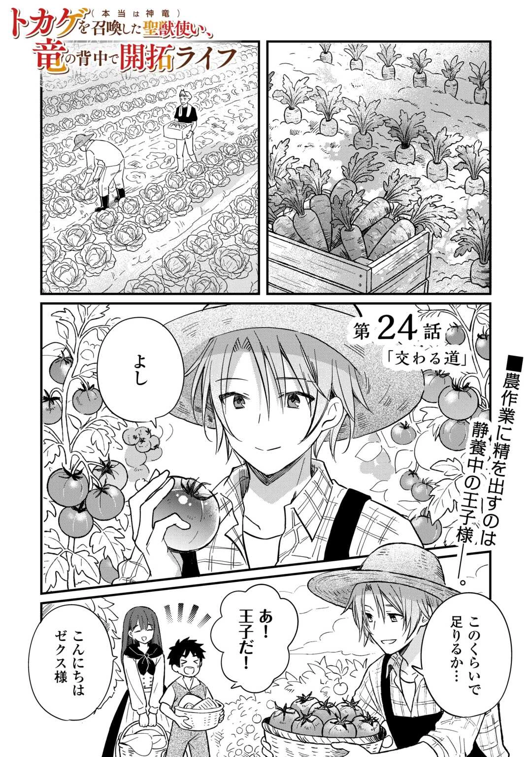 トカゲ（本当は神竜）を召喚した聖獣使い、竜の背中で開拓ライフ 第24話 - 1