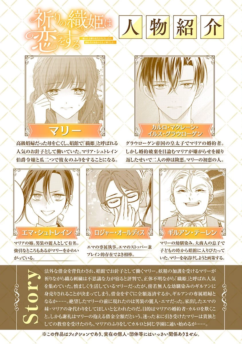 祈りの織姫は恋をする～嫌われ令嬢の身代わりになったら、婚約者が初恋の皇太子様でした～ 第7話 - 2