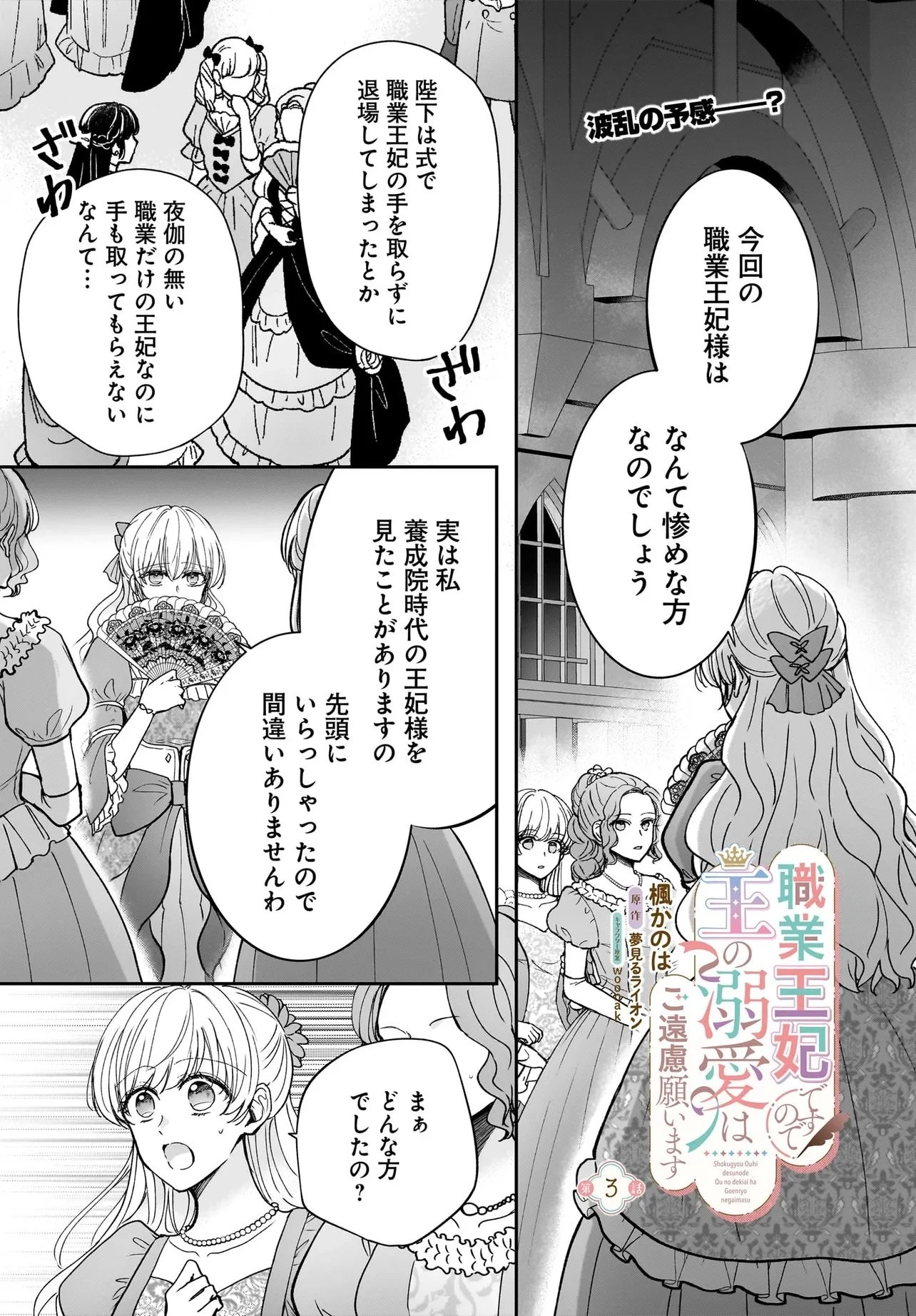 職業王妃ですので王の溺愛はご遠慮願います 第3話 - 1