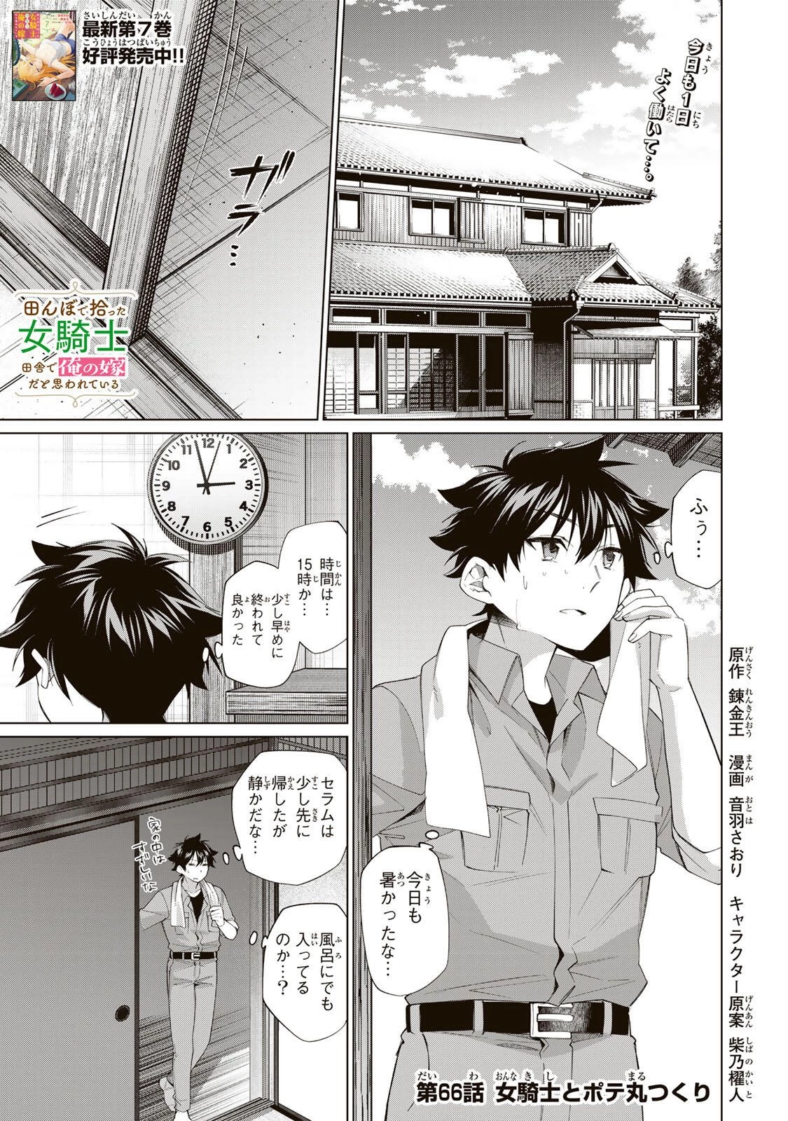 田んぼで拾った女騎士、田舎で俺の嫁だと思われている 第66話 - 1