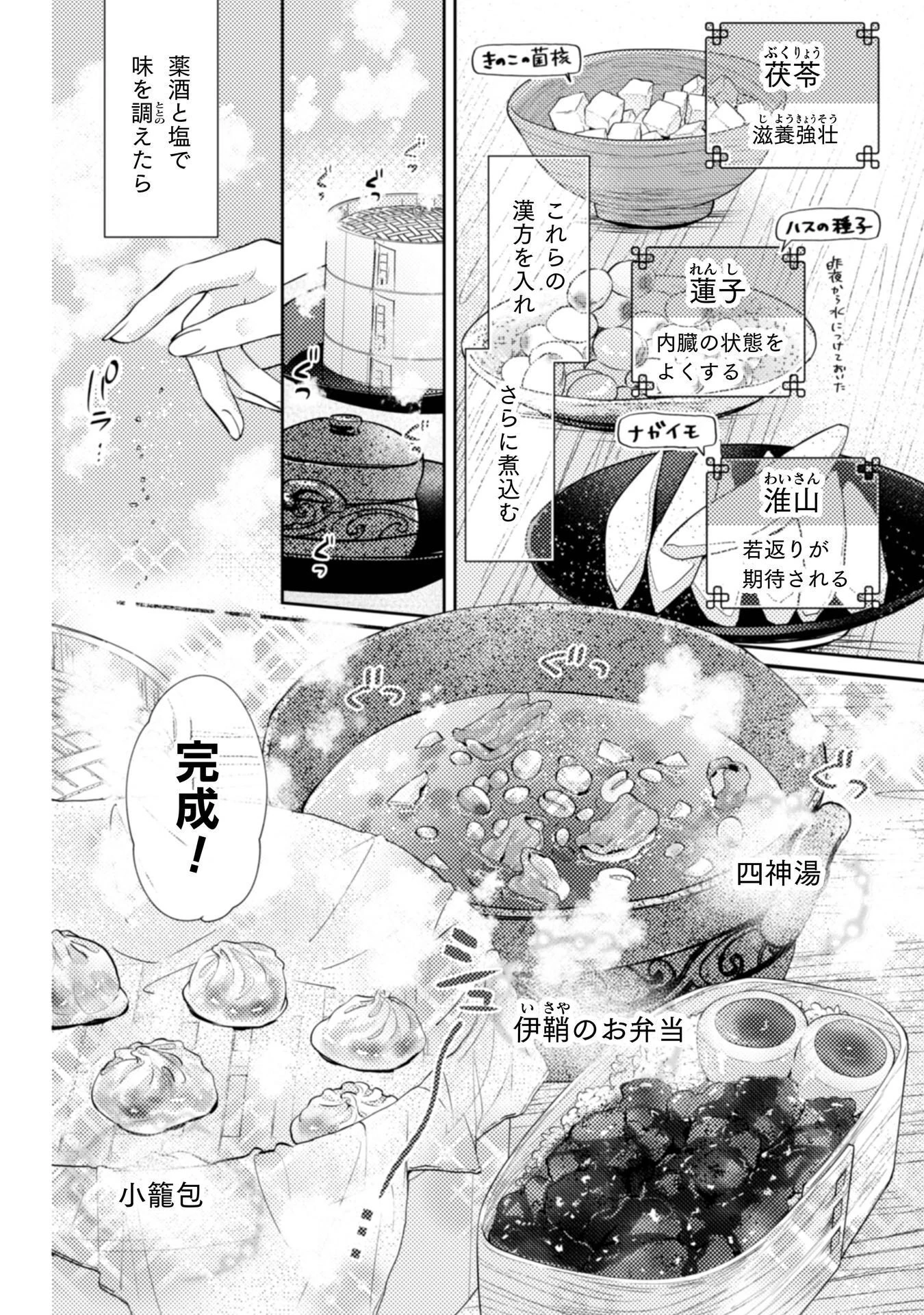 七十二候ノ国の後宮薬膳医 ～見習い陶仙女ですが、もふもふ達とお妃様の問題を解決します～ 第6話 - 7